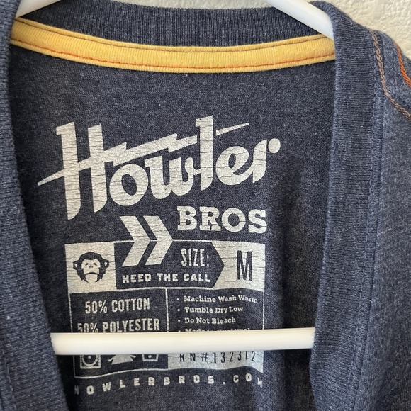 Howler Brothers T-Shirt Men's Medium Jellyfish Graphic Lightweight Navy Blue - Picture 3 of 12